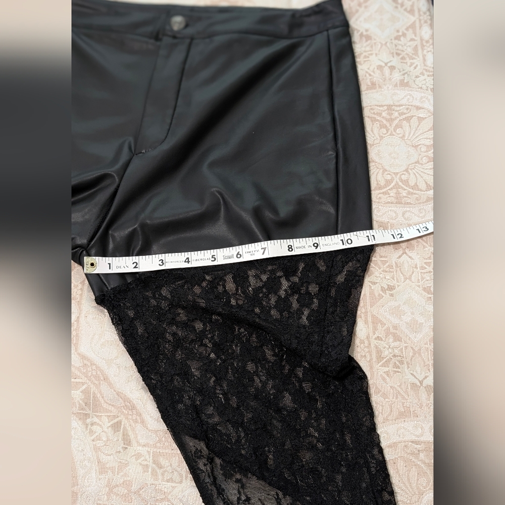 Akira Black Lace Women's Pants Junior Size 15 - Picture 7 of 9